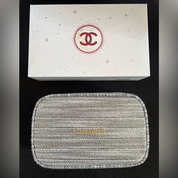 CHANEL Handbags - Brand new CHANEL 2022 Holiday Cosmetic Bag